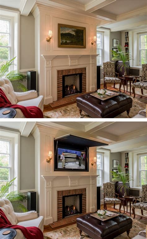 Fireplace With Hidden Tv