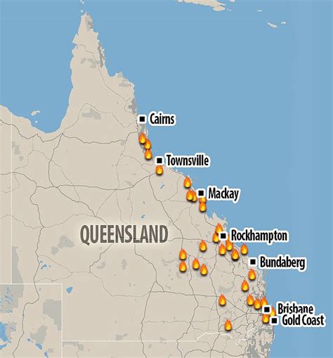 fires in queensland australia