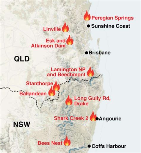 fires near me today qld
