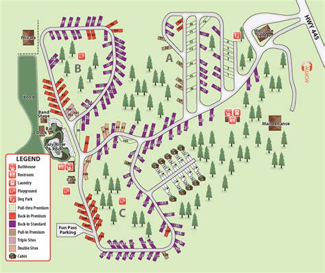 Rv Parks USA Map Printable Map Of USA