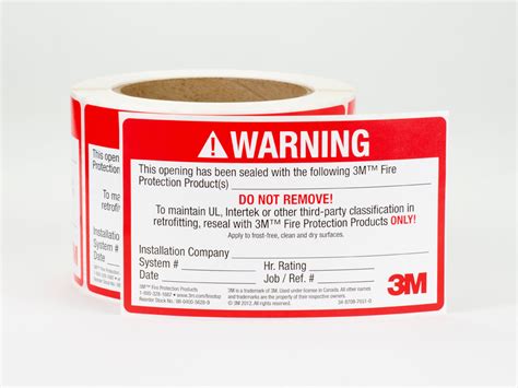 Firestop Labels