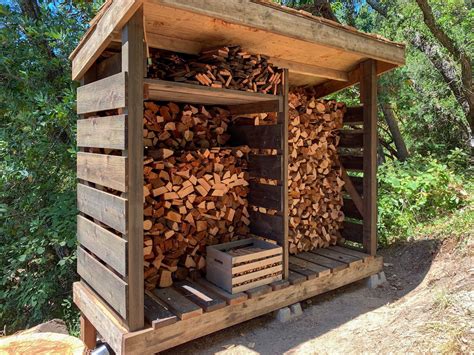 firewood storage shed plans
