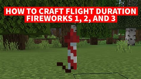 Minecraft Firework Recipe Flight Duration 3 foodrecipestory