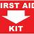 first aid kit sign printable