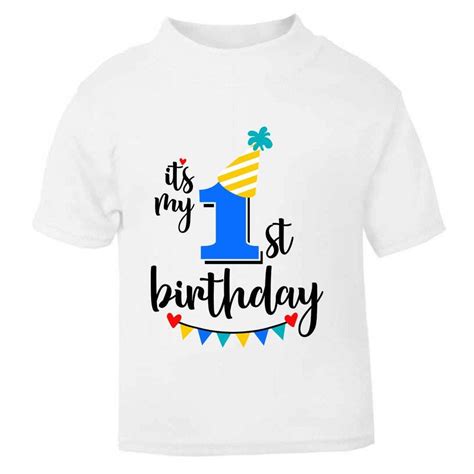 1ST Birthday Toddler Infant Kids imperial crown print T shirt Baby Boys