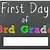 first day of 3rd grade free printable