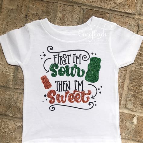 First I'm Sour Then I'm Sweet SVG Kids Sweets Snacks Etsy