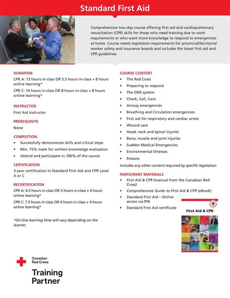 First Aid Course Requirements