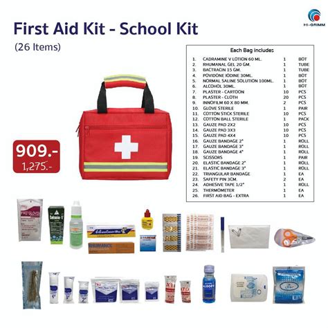First Aid Kit Of School