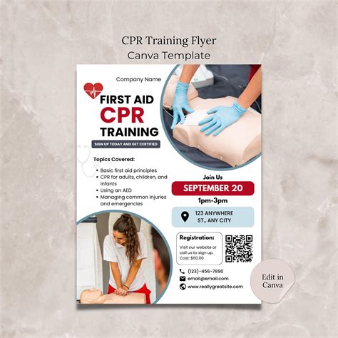 First Aid Training Flyer