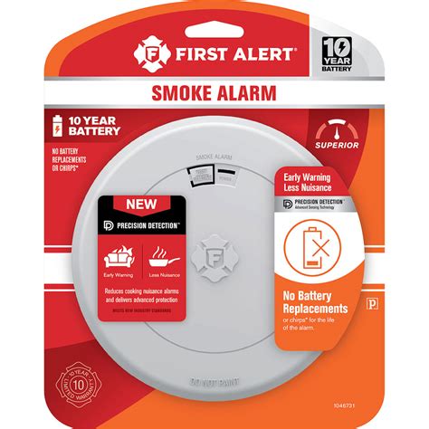 first alert smoke alarm replace battery