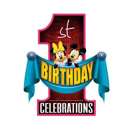 first birthday logo png