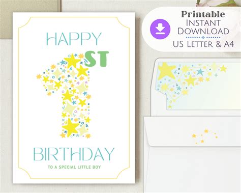 First Birthday Printable