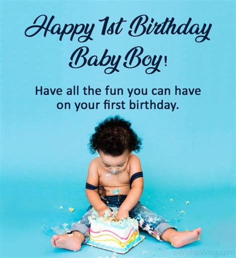 first birthday wishes for boy