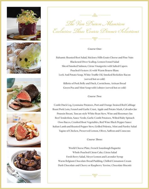 First Course In Menu