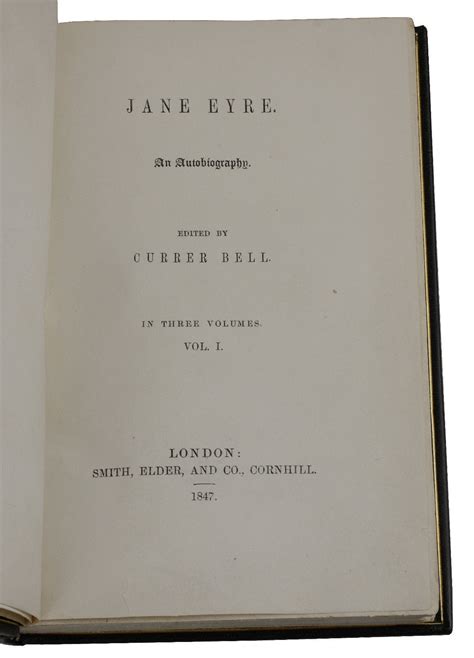 first edition jane eyre