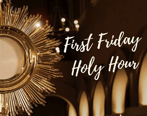 first friday holy hour prayers