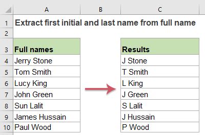 first initial last name example