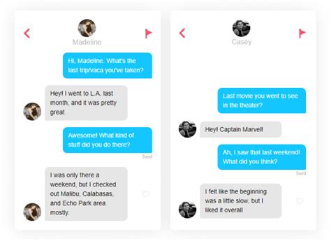 first message to a guy example