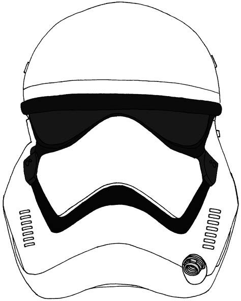 first order stormtrooper helmet template