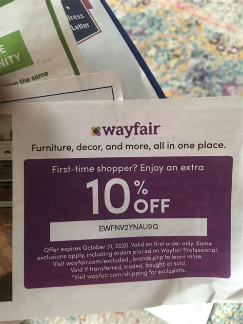 First Order Wayfair Discount Code