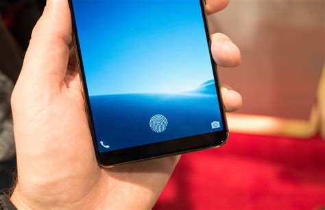 first phone with in display fingerprint sensor