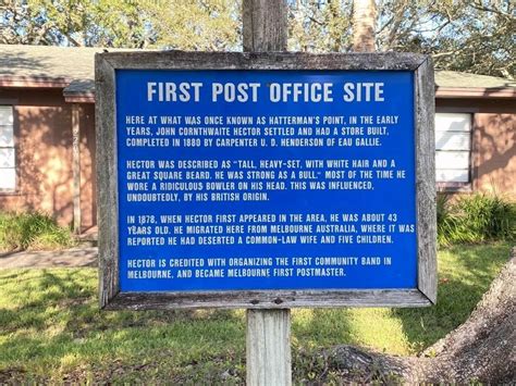 first post office site in melbourne florida