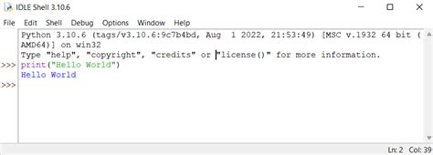 first python program example