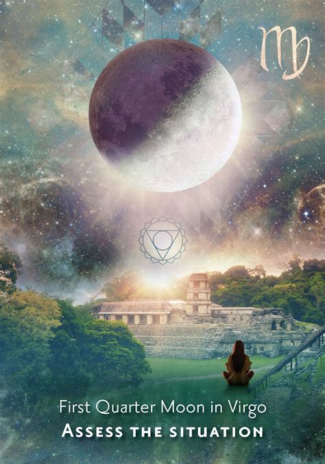 First Quarter Moon in Virgo Constellation Virgo moon, Constellations