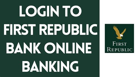 first republic bank online banking login