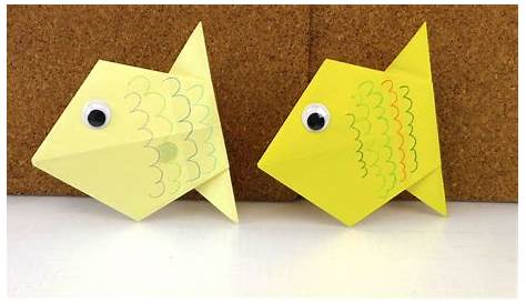DIY Origami deutsch einfach - Wie falte ich einen Fisch aus Papier