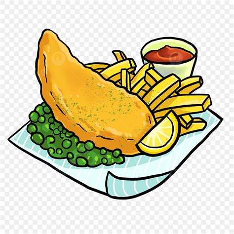 fish and chips cartoon images