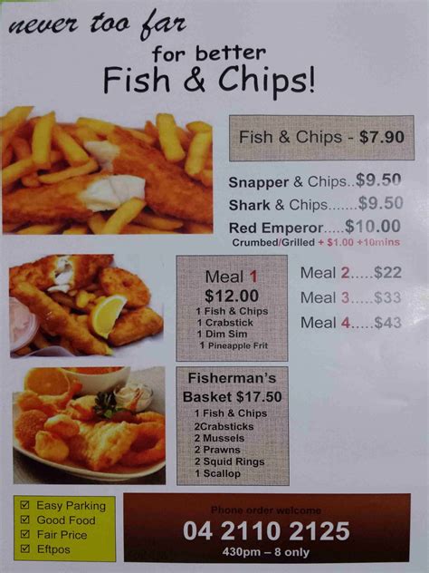 fish and chips menu north main