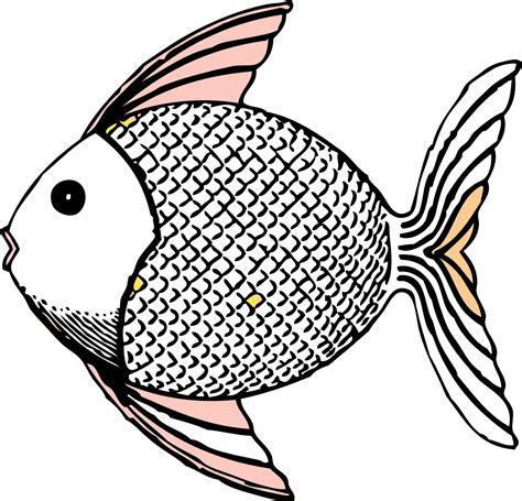 Transparent Fish Black And White Png Fish Clipart Black And White