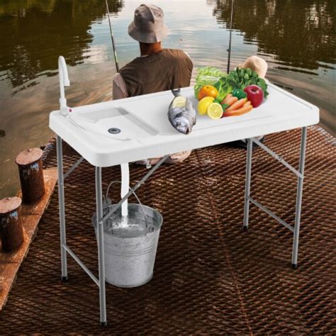 Fish Cutting Table With Sink
