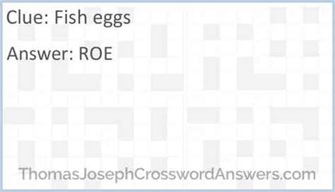 fish eggs crossword puzzle
