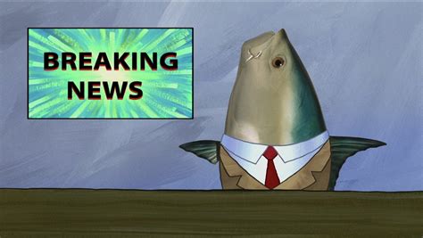 fish from spongebob breaking news