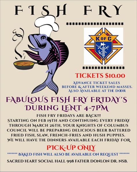 fish fry on fridays during lent
