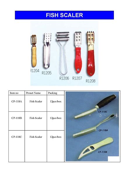 Fish Processing Tools Equipment And Utensils
