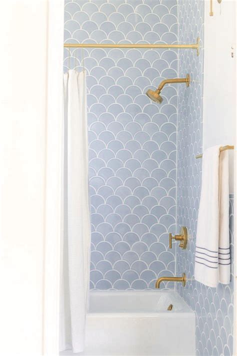 Fish Scale Wallpaper For Bathroom