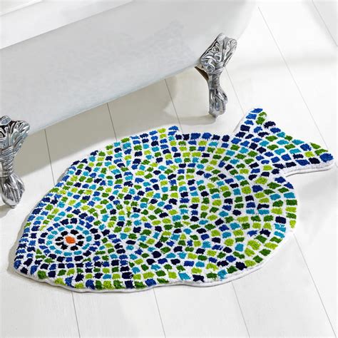 fish shaped shower mat