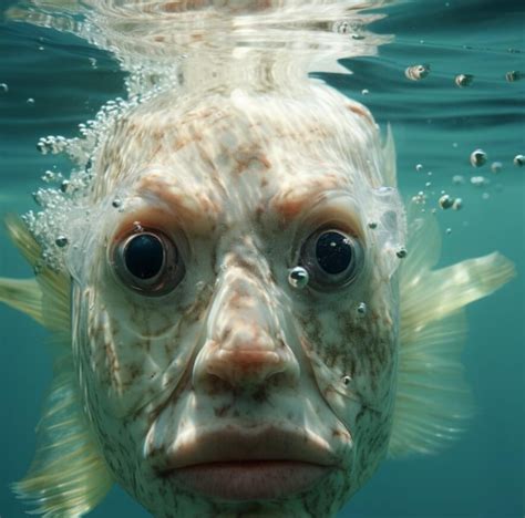 fish with human face