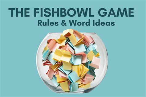 fishbowl game word ideas