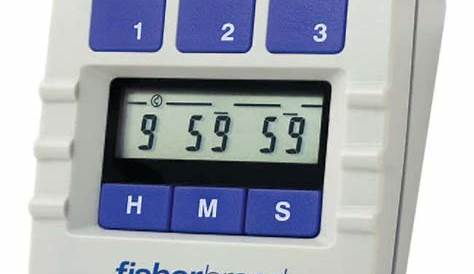 Fisher scientific timer instructions