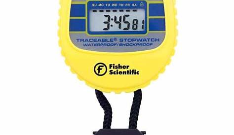 Fisher Scientific Traceable Stopwatch Manual