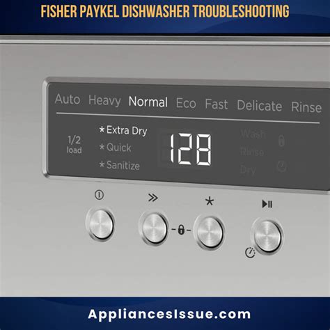 Fisher And Paykel Dishwasher Problem Solving