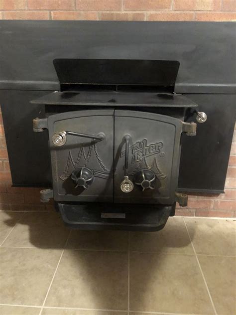 fisher double door wood burning stove