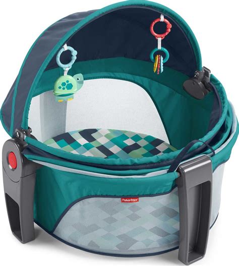 fisher price blue portable bassinet