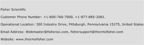 fisher scientific customer service number