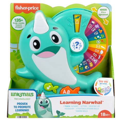 fisher-price linkimals learning narwhal
